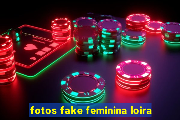fotos fake feminina loira